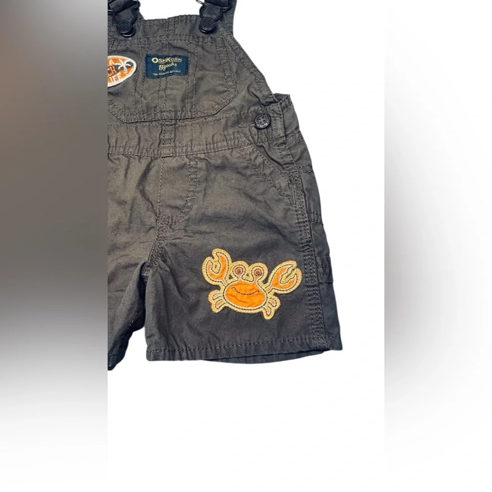 🦀 OshKosh B’gosh Baby Overalls – Size 6 Months 🧡
